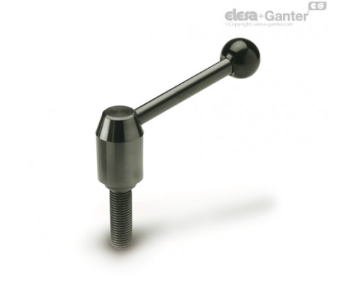 Регулируемая ручка рычажного типа GN 212.3-28-M10-40-D ELESA+GANTER