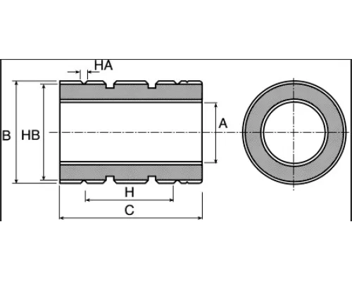 Линейный подшипник скольжения FLI FMTC12