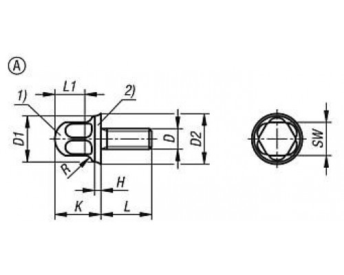 Винты K1647.1112X80 Kipp