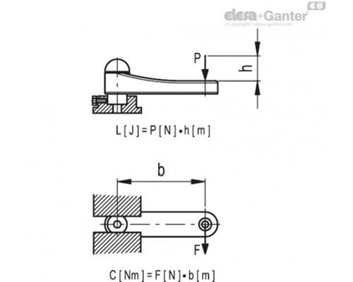 Рукоятка кривошипная EKH.100 A-12-C3 (210241-C3) ELESA+GANTER
