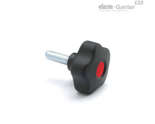 Лепестковая поворотная ручка VCT.53 p-M10x30-SOFT-C6 (169973-C6) ELESA+GANTER