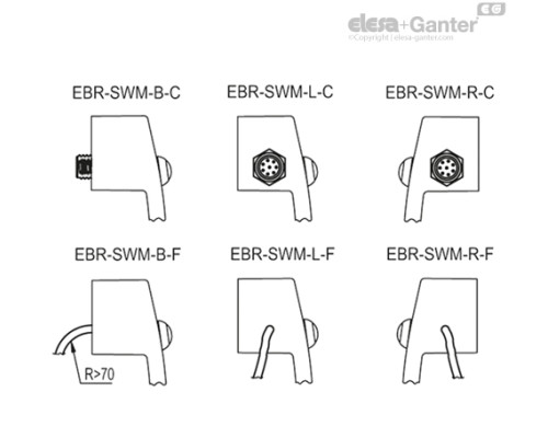 Ручка EBR.150-SWM-R-C (260561-C1) ELESA+GANTER