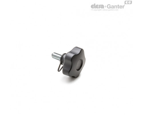 Лепестковая поворотная ручка VCT.25 p-M5x10-RC-C9 (68906-C9) ELESA+GANTER
