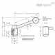 Регулируемая ручка рычажного типа GN 212.3-21-M6-E ELESA+GANTER