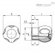 Грибовидная лепестковая ручка EBK.43 B-M8-C-SOFT-C6 (245103-C6) ELESA+GANTER