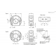 Установочное кольцо GN 7072.1-48-B22-NI-B ELESA+GANTER
