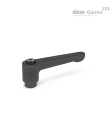 Плоская регулируемая ручка рычажного типа GN 302-63-B8-SW ELESA+GANTER