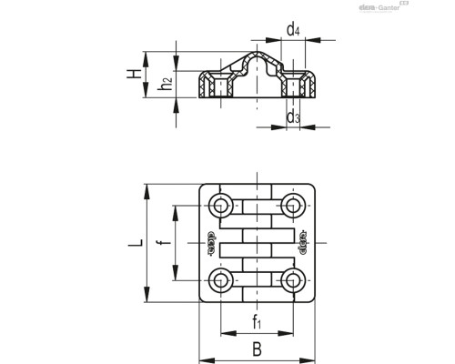 Фальшпетля CFK.49 SH-5 (424811) ELESA+GANTER