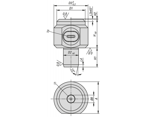 Опоры K1832.1230 Kipp