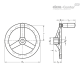 Маховик GN 949-140-B14-D ELESA+GANTER