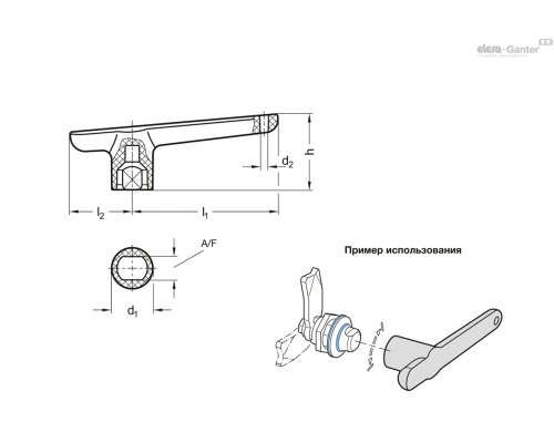 Ключ GN 1151-82-SW9-PA-BL ELESA+GANTER