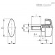 Зажимной барашек CTL.476/30 p-M6x16 (8722) ELESA+GANTER