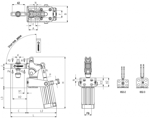 Прижимы 652-3 Kukamet