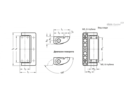 Петля GN 139.2-79-101 ELESA+GANTER
