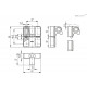 Фиксатор BMST.L-32-32-SL6-C33 (627016-C33) ELESA+GANTER
