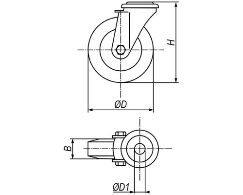 Колеса ER04SBRG200X32 EMES