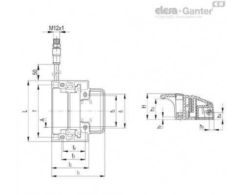 Ручка ESC-SFT.110-5-NC+NO-C-C (225077) ELESA+GANTER