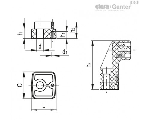 Распорная втулка DS-M.1043/30-10 (15291) ELESA+GANTER
