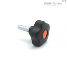 Лепестковая поворотная ручка VCT.53 p-M10x50-SOFT-C2 (169977-C2) ELESA+GANTER