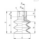 Вакуумная присоска VVP-85-G1/4-T-N (VV.60513) ELESA+GANTER