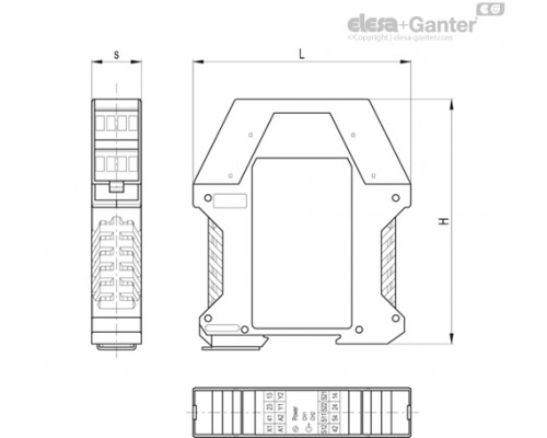 Блок управления CN-SFT.115-1NC+1NO (225106) ELESA+GANTER