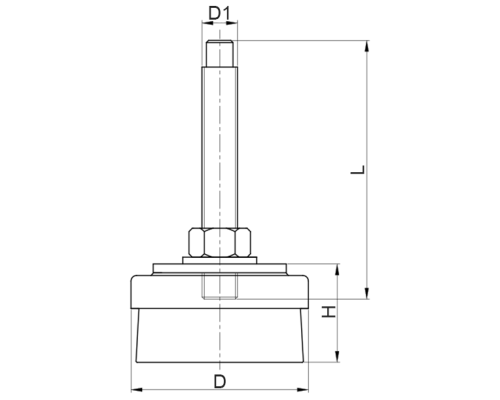 Виброопора MDAI121612D EMES