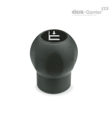 Грибовидная лепестковая ручка EBK.43 B-M8-H-SOFT (245104) ELESA+GANTER