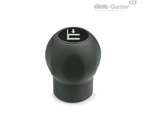 Грибовидная лепестковая ручка EBK.50 B-M8-H-SOFT (245204) ELESA+GANTER
