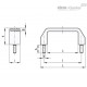 Мостовидная ручка M.543/140 p-M6x16-C9 (37293) ELESA+GANTER
