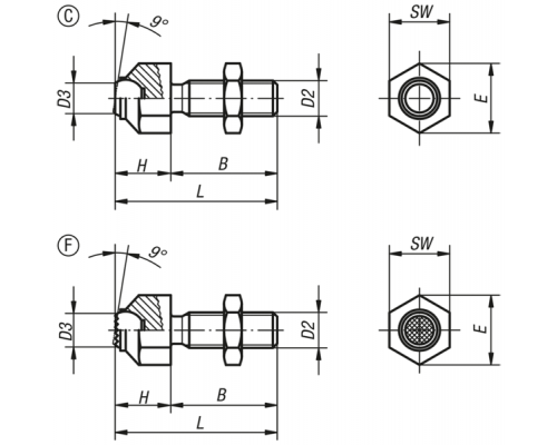 Упоры K0287.310 Kipp