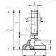 Регулируемая опора LS.A-40-PP-14-SST-M10x98 (373231) ELESA+GANTER