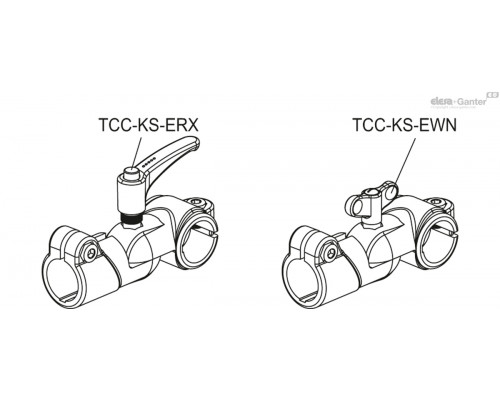 Зажим TCC-AP-TP-18-S-C33 (600712-C33) ELESA+GANTER