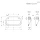 Вставка дверной ручки MFT.110-B M5 (43941) ELESA+GANTER