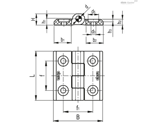 Петли CFM.50-CH-6 (425612) ELESA+GANTER