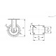 Колесико RE.F4-250-PSL-WEH (451470) ELESA+GANTER