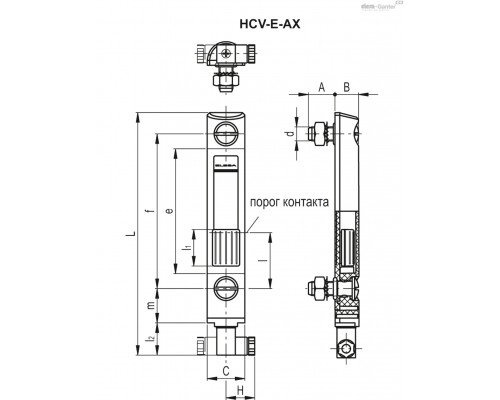 Индикатор HCV.76-E-NO-M10 (11051) ELESA+GANTER