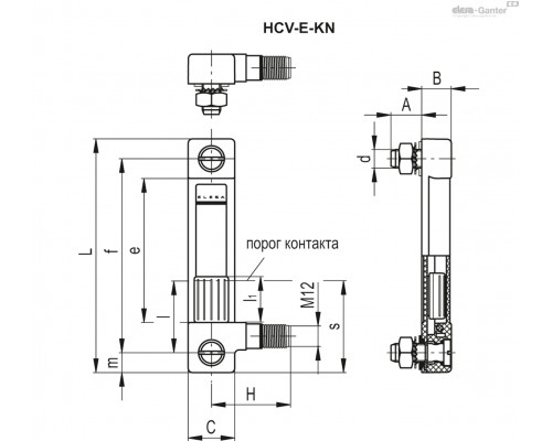 Индикатор HCV.76-E-NO-M10 (11051) ELESA+GANTER