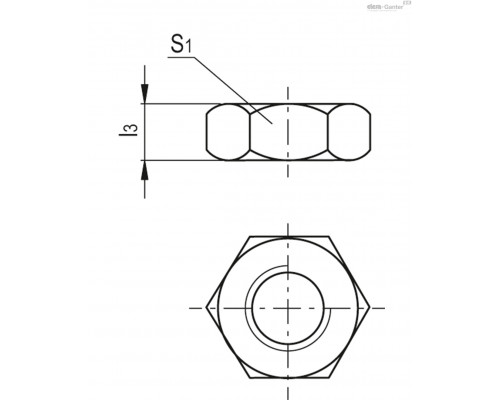 Контргайка NTT-M20x1,5 (301089) ELESA+GANTER