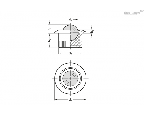 Элемент передачи GN 509.10-8-NI ELESA+GANTER