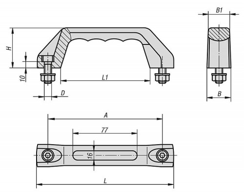 Ручка K0171.515008 Kipp