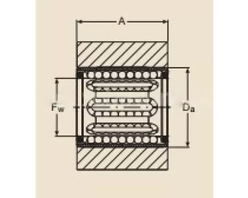 Линейный подшипник в сборе с корпусом SKF LUHR 20-2LS