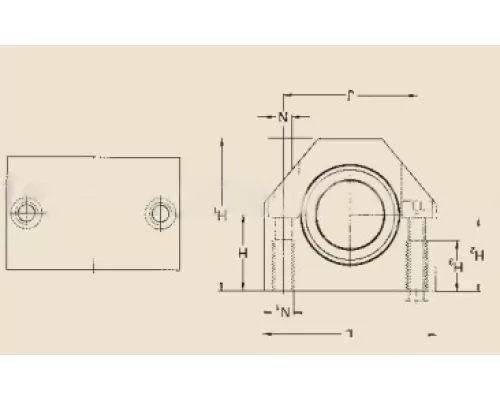 Линейный подшипник в сборе с корпусом SKF LUHR 20-2LS