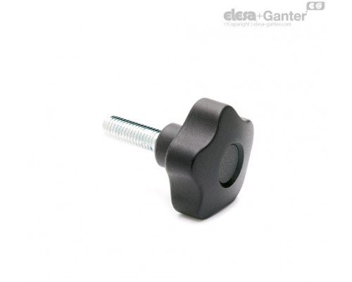 Лепестковая поворотная ручка VCT.25 p-M4x10-C9 (69817-C9) ELESA+GANTER