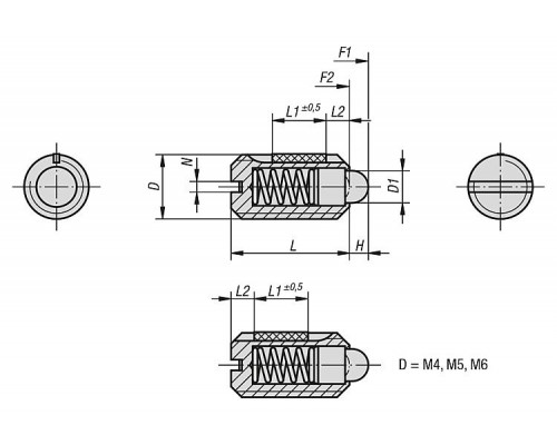 Фиксаторы K0323.12 Kipp