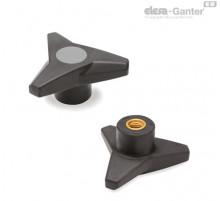 Трёхлепестковая ручка VB.839/63 B-M10-SOFT-C3 (64806-C3) ELESA+GANTER