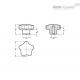 Лепестковая ручка GN 5336-60-M12-E-MT ELESA+GANTER