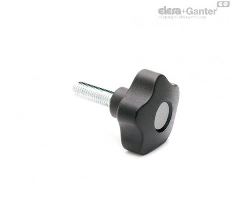 Лепестковая поворотная ручка VCT.40 p-M8x55-C3 (69919-C3) ELESA+GANTER