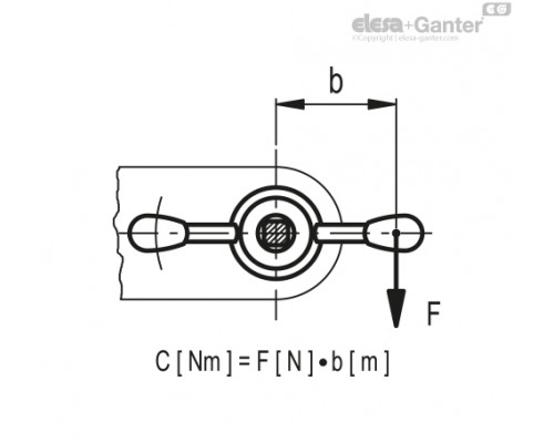 Маховик двухрычажный VBR.2/280 (65811) ELESA+GANTER