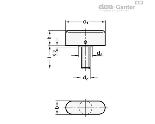 Лепестковый винт GN 431-25-M6-25 ELESA+GANTER