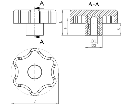 Ручка PTB63008 EMES